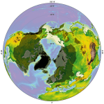 The current and past extent of the ice sheets is based on this figure.