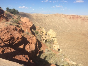 Standing on the south rim