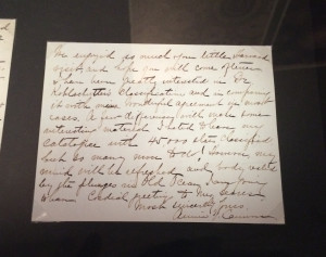 Letter from Cannon to Seares