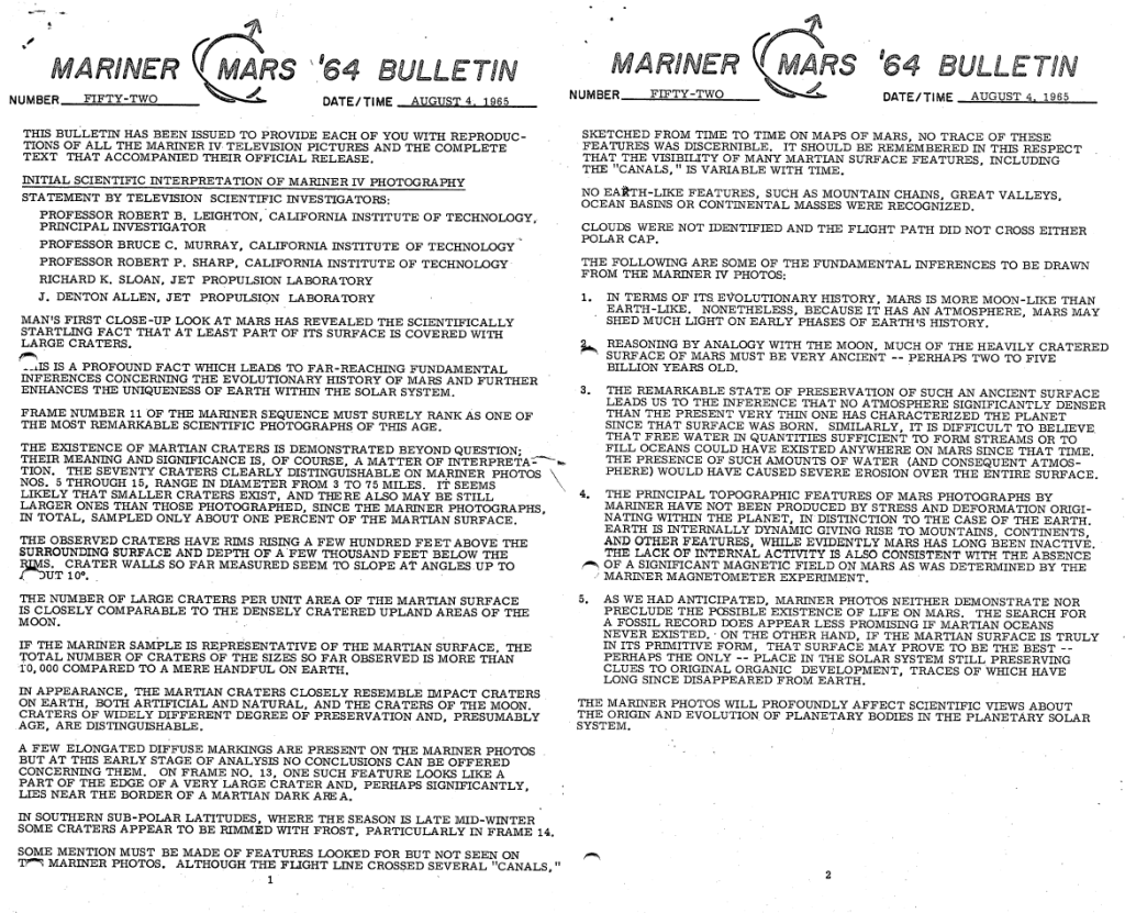 Mariner_Mars_'64_Bulletin_No_52_Aug_4_1965-1-2